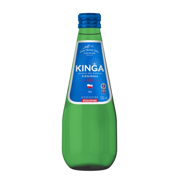 Woda Kinga Pienińska niegaz. 330ml szkło